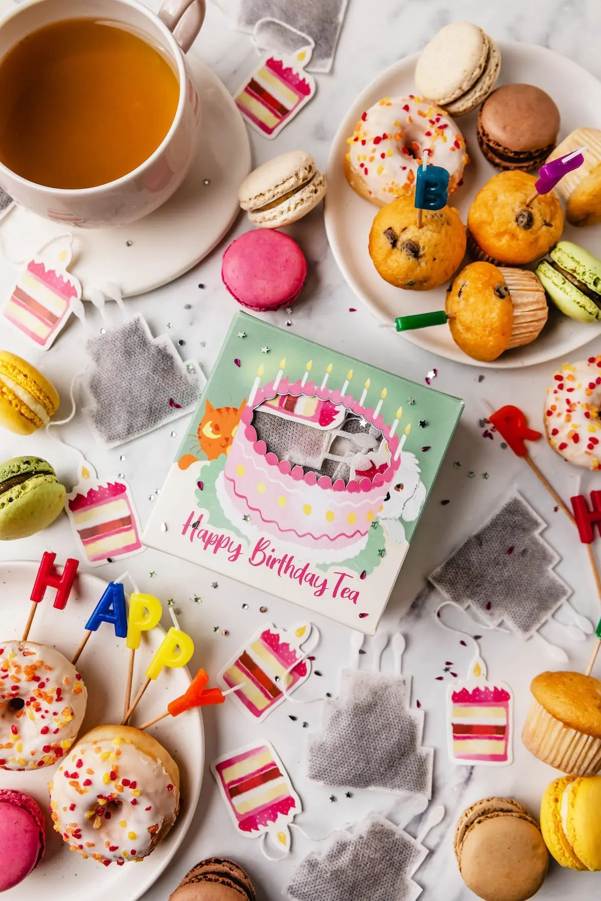 Coffret Cadeau Anniversaire Thé – 10 Sachets en Forme de Gâteau – Image 5